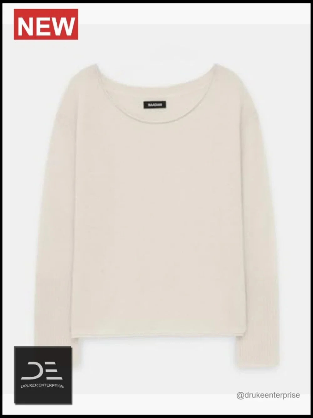 Lightweight Cashmere Boatneck Sweater Pullover